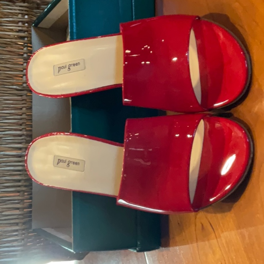 Paul Green Red Patent Leather